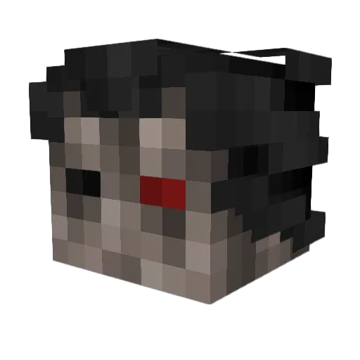 G_T_N_H Minecraft avatar head, 3D render