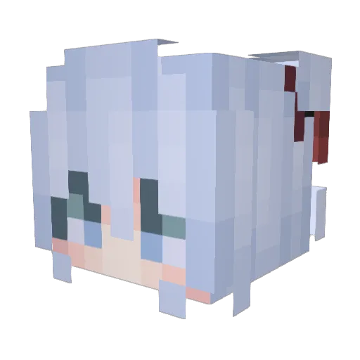 G__X Minecraft avatar head, 3D render