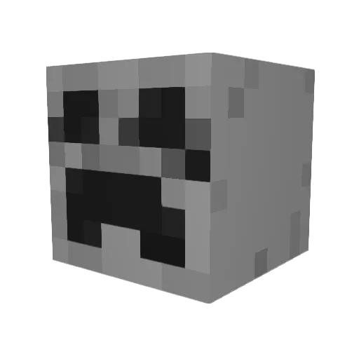 G_beM Minecraft avatar head, 3D render