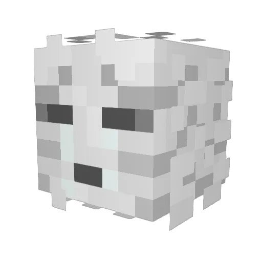G_bo Minecraft avatar head, 3D render