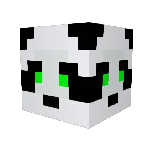 G_deja Minecraft avatar head, 3D render
