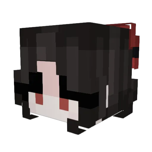 G_eral_d Minecraft avatar head, 3D render