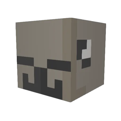 G_esus Minecraft avatar head, 3D render