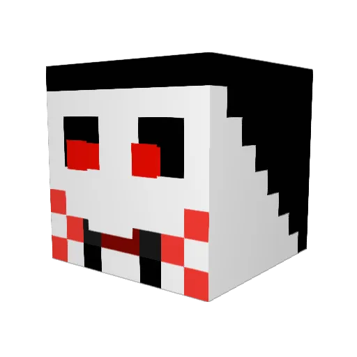G_laser007 Minecraft avatar head, 3D render