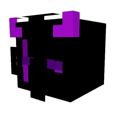 G_nac Minecraft avatar head, 3D render