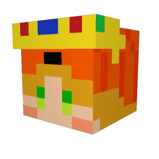 G_pump Minecraft avatar head, 3D render