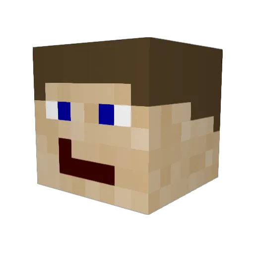 G_schmutz1776 Minecraft avatar head, 3D render