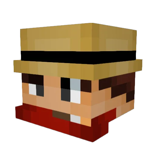 Ga4b Minecraft avatar head, 3D render