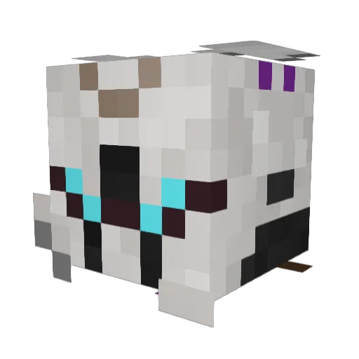 Ga5r1 Minecraft avatar head, 3D render