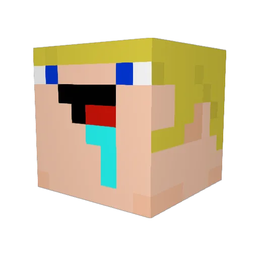 GaArGDK Minecraft avatar head, 3D render