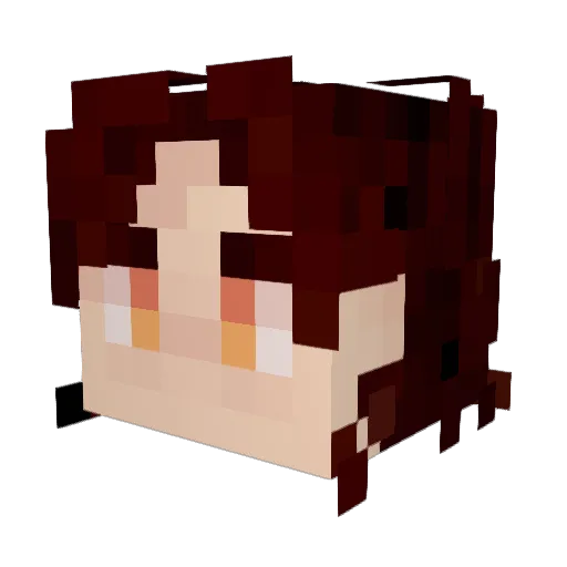 GaBear4k_ Minecraft avatar head, 3D render