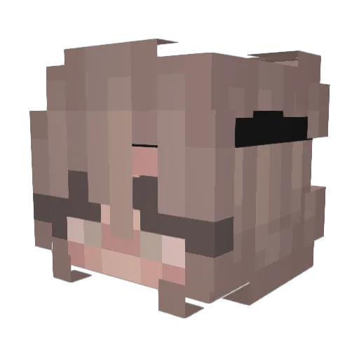 GaBee003 Minecraft avatar head, 3D render