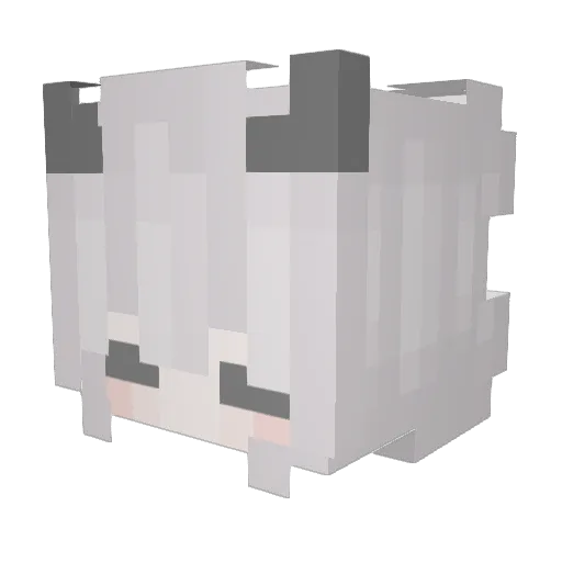 GaGa037 Minecraft avatar head, 3D render