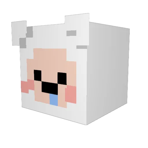 GaHiYo Minecraft avatar head, 3D render