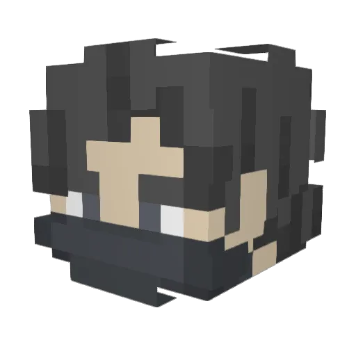 GaI3re Minecraft avatar head, 3D render
