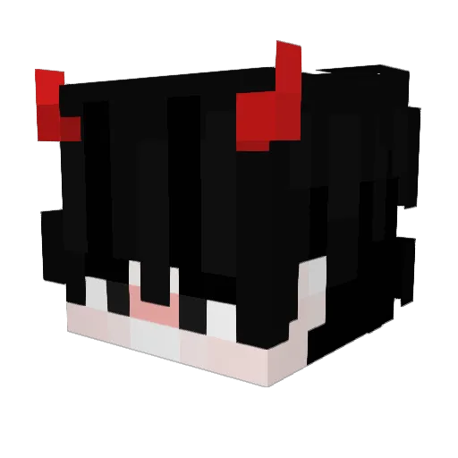 GaMRTeL Minecraft avatar head, 3D render
