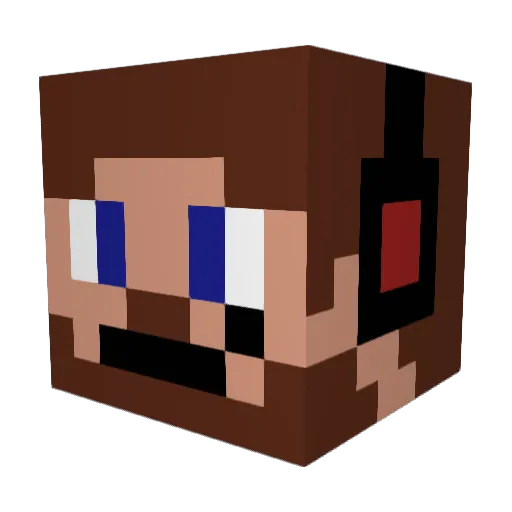 GaMeR_PrO3704 Minecraft avatar head, 3D render