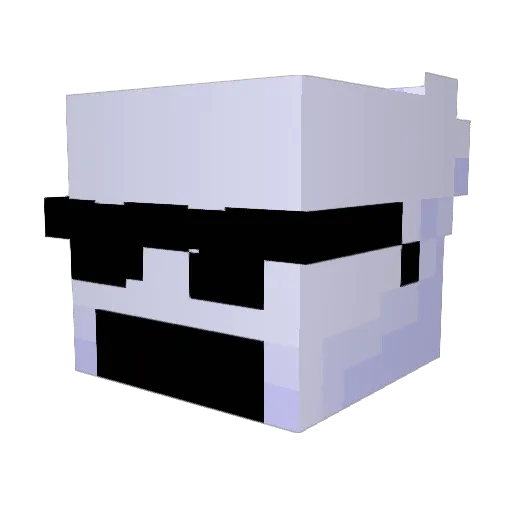 GaMe_fReeK1 Minecraft avatar head, 3D render