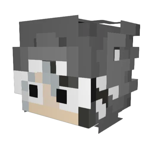 GaProAir Minecraft avatar head, 3D render