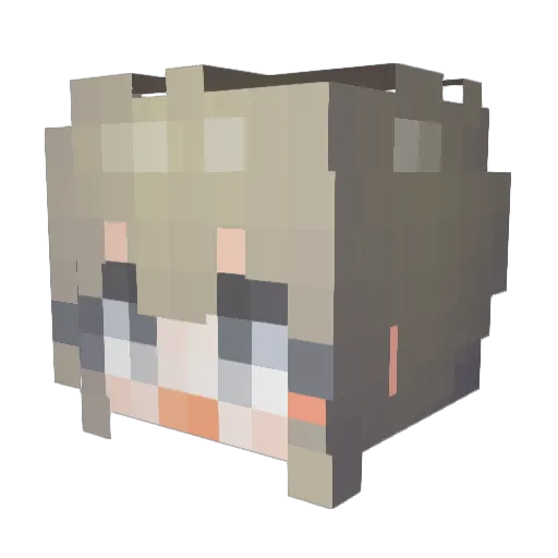 GaStar_ Minecraft avatar head, 3D render