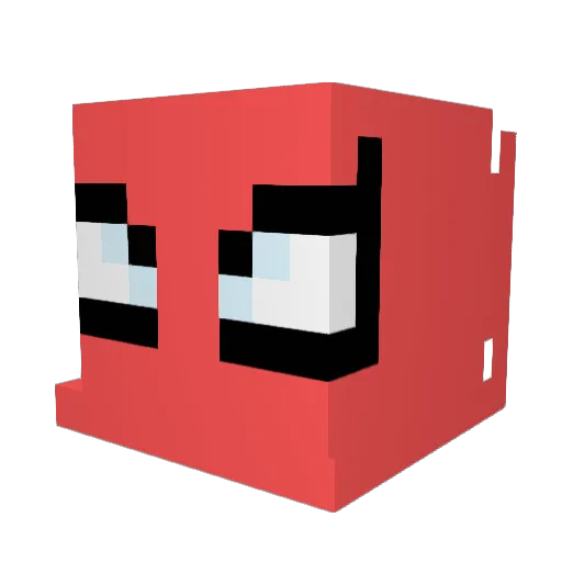 GaT_bNj Minecraft avatar head, 3D render