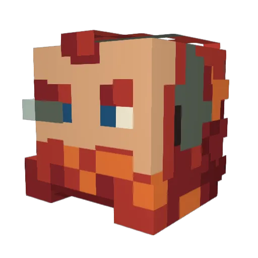 GaThasPer Minecraft avatar head, 3D render