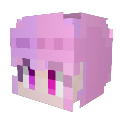 GaYoung0331 Minecraft avatar head, 3D render