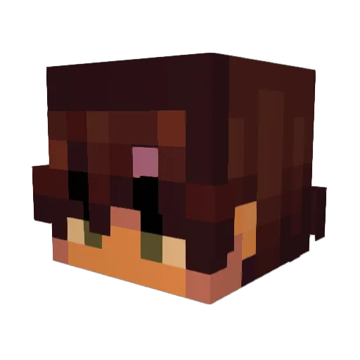 Ga_ToS Minecraft avatar head, 3D render