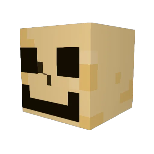 GaaKoo Minecraft avatar head, 3D render