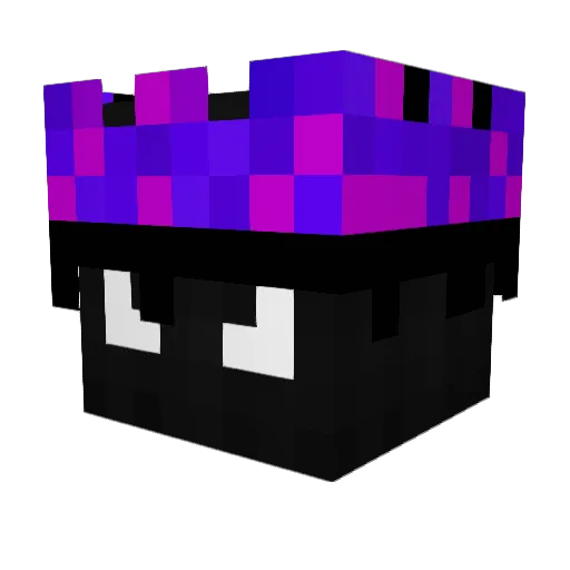 Gaaaac Minecraft avatar head, 3D render