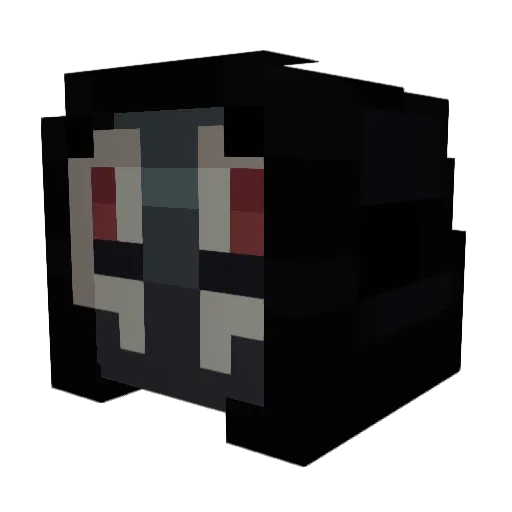 Gaame_E Minecraft avatar head, 3D render