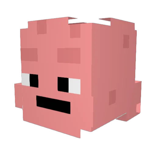 Gaans69 Minecraft avatar head, 3D render