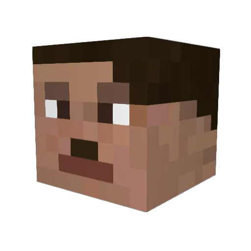 Gaara9677 Minecraft avatar head, 3D render