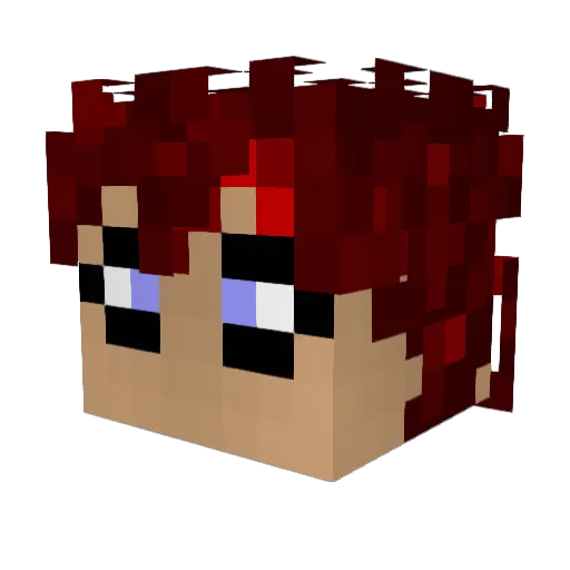 Gaara_The_kage Minecraft avatar head, 3D render