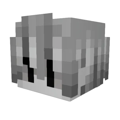 Gaatt0uz Minecraft avatar head, 3D render