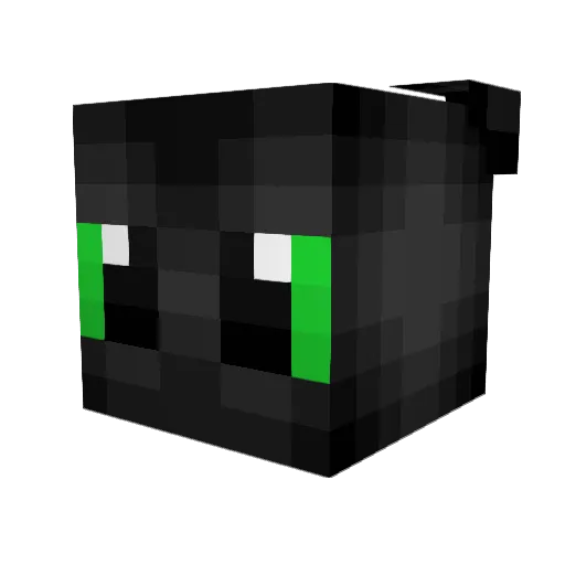 GabGBA Minecraft avatar head, 3D render