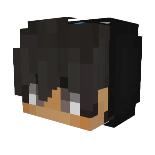 GabGT Minecraft avatar head, 3D render