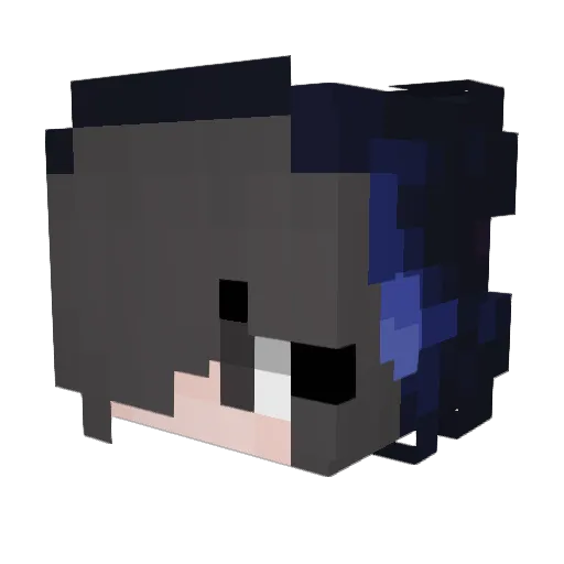 GabGabi Minecraft avatar head, 3D render