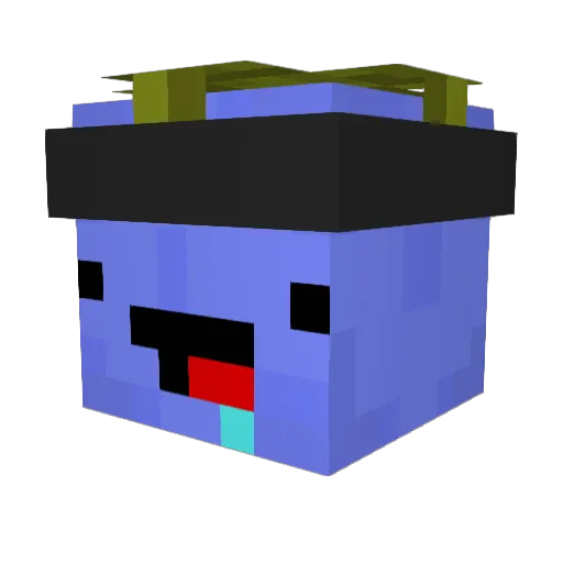 GabLaMerguez Minecraft avatar head, 3D render
