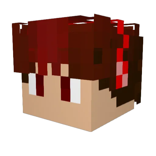 GabSith Minecraft avatar head, 3D render