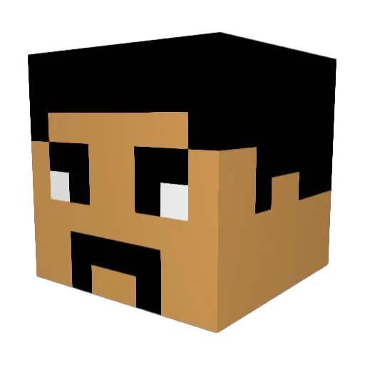 GabYZaiD Minecraft avatar head, 3D render