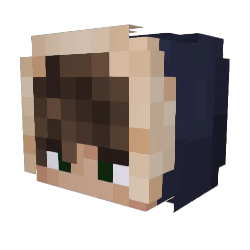 Gab_76 Minecraft avatar head, 3D render