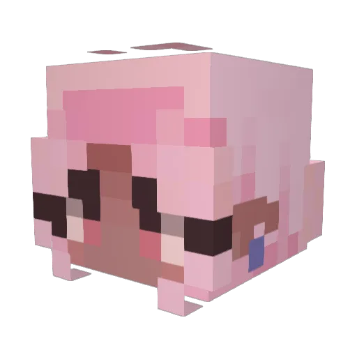Gab_Moon Minecraft avatar head, 3D render