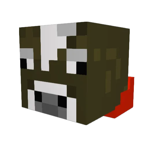Gab_Sarr Minecraft avatar head, 3D render