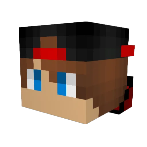 Gaba7411 Minecraft avatar head, 3D render