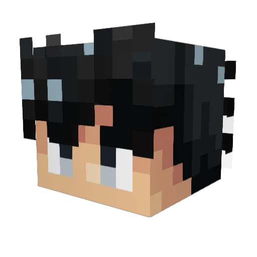 Gaba_333 Minecraft avatar head, 3D render