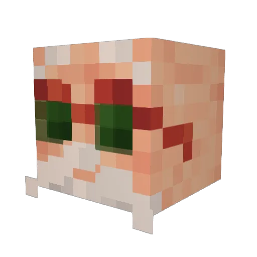 Gabagool212 Minecraft avatar head, 3D render