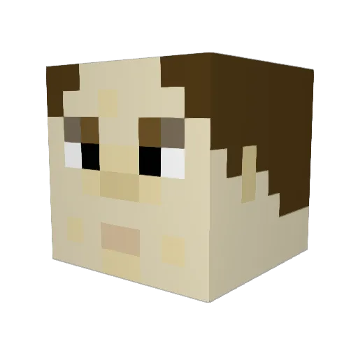Gabagool69420 Minecraft avatar head, 3D render