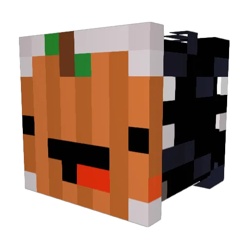 Gabanax Minecraft avatar head, 3D render