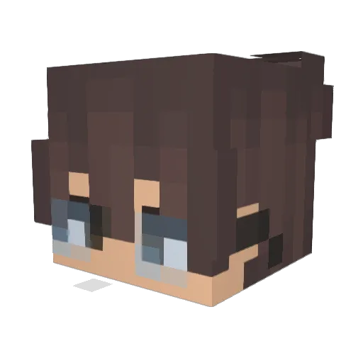 Gabarth Minecraft avatar head, 3D render